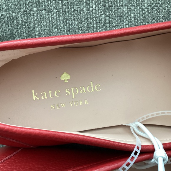 Kate Spade New York Carmen Red Leather Loafers, size 8 - Picture 2 of 10